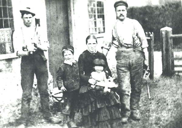 The blacksmith and his family around 1884