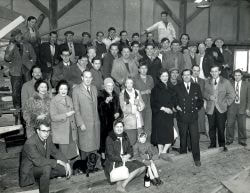 Brooms boatyard staff in 1962