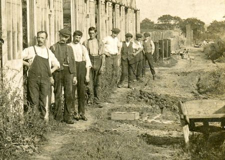 Staff at Reads greenhouses in Cucumber Lane, Brundall