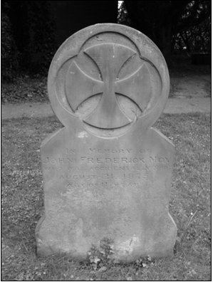 The gravestone in Brundall churchyard reads: In Memory of John Frederick Moy who was accidentally shot, August 21 1875, aged 11 yearsPicture